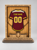 Personalized Baseball Jersey Display