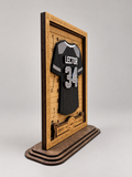 Personalized Football Mini Jersey Display
