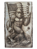 “Patriot Squatch” – Bigfoot 3D Illusion Plaque (12" x 7.25")