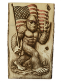 “Patriot Squatch” – Bigfoot 3D Illusion Plaque (12" x 7.25")