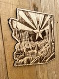 Arizona Desertscape – 3D Illusion Plaque (12" x 12")