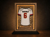 Personalized Football Mini Jersey Display