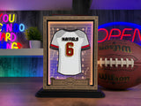Personalized Football Mini Jersey Display