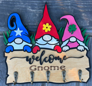 Welcome Gnome Key Hanger