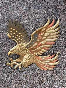 “Wings of Valor” – Patriotic Eagle 3D Illusion Plaque (12" x 12")