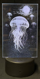 Jellyfish Drift Acrylic Lamp – Cosmic Calm Beneath the Wave