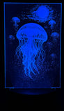 Jellyfish Drift Acrylic Lamp – Cosmic Calm Beneath the Wave