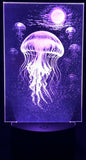 Jellyfish Drift Acrylic Lamp – Cosmic Calm Beneath the Wave