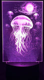 Jellyfish Drift Acrylic Lamp – Cosmic Calm Beneath the Wave