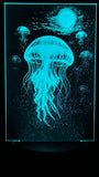 Jellyfish Drift Acrylic Lamp – Cosmic Calm Beneath the Wave
