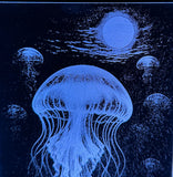 Jellyfish Drift Acrylic Lamp – Cosmic Calm Beneath the Wave