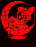 Moonlit Fairy Acrylic Lamp – Whimsy in Bloom