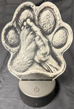 Hand and Paw Edge-Lit Acrylic Lamp – A Glowing Symbol of Loyalty and Love