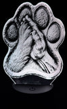 Hand and Paw Edge-Lit Acrylic Lamp – A Glowing Symbol of Loyalty and Love