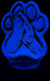 Hand and Paw Edge-Lit Acrylic Lamp – A Glowing Symbol of Loyalty and Love