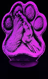 Hand and Paw Edge-Lit Acrylic Lamp – A Glowing Symbol of Loyalty and Love