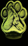 Hand and Paw Edge-Lit Acrylic Lamp – A Glowing Symbol of Loyalty and Love