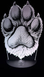 Paw Print Edge-Lit Acrylic Lamp – A Glowing Tribute to Furry Companions