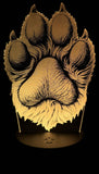 Paw Print Edge-Lit Acrylic Lamp – A Glowing Tribute to Furry Companions