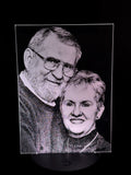Custom Edge‑Lit Portrait Lamp – Personalized LED Keepsake from Your Photo